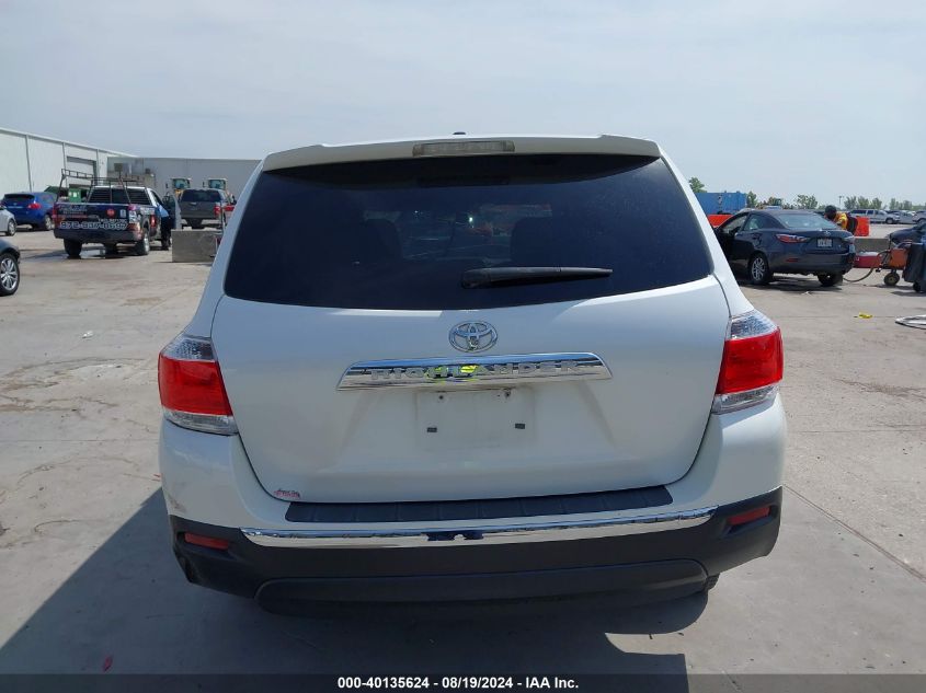 2012 Toyota Highlander Base V6/Se V6 VIN: 5TDZK3EH4CS074153 Lot: 40135624