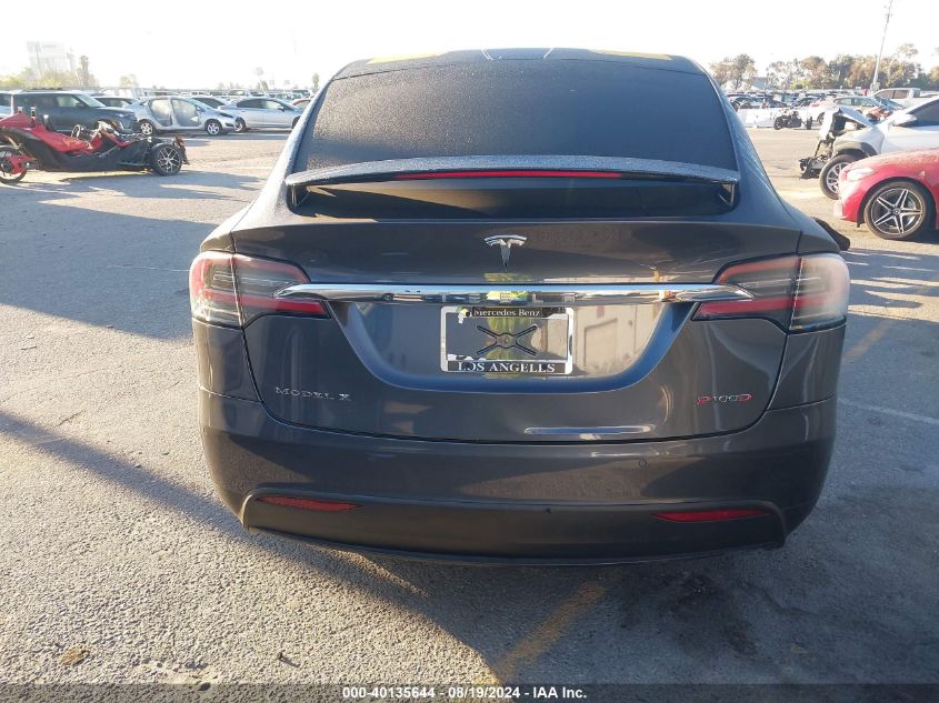 2017 Tesla Model X P100D VIN: 5YJXCBE46HF052808 Lot: 40135644