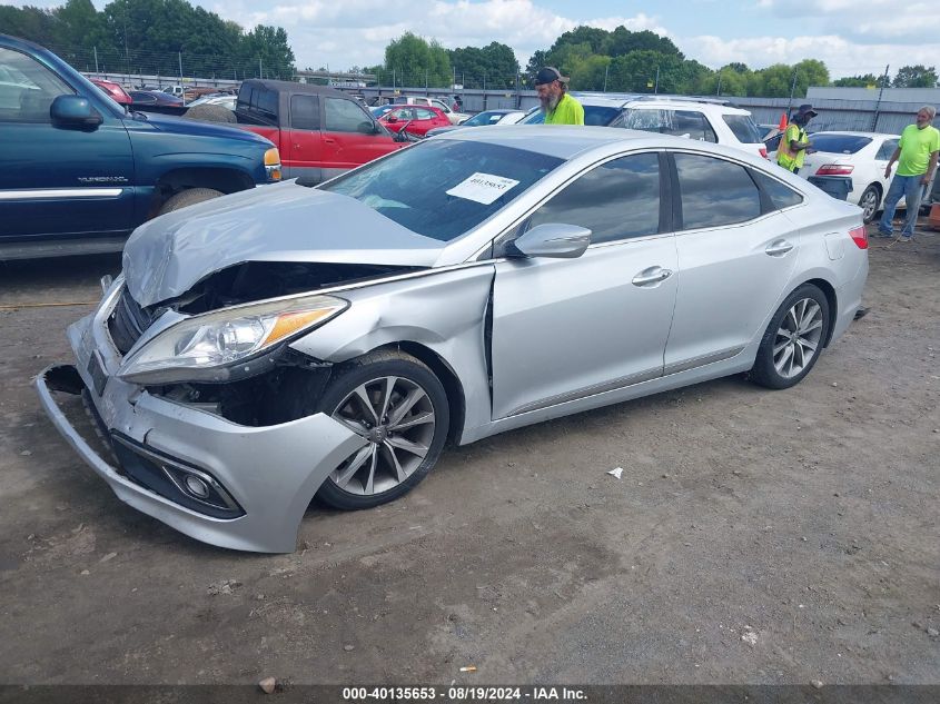 2017 HYUNDAI AZERA VIN: KMHFG4JG9HA579046
