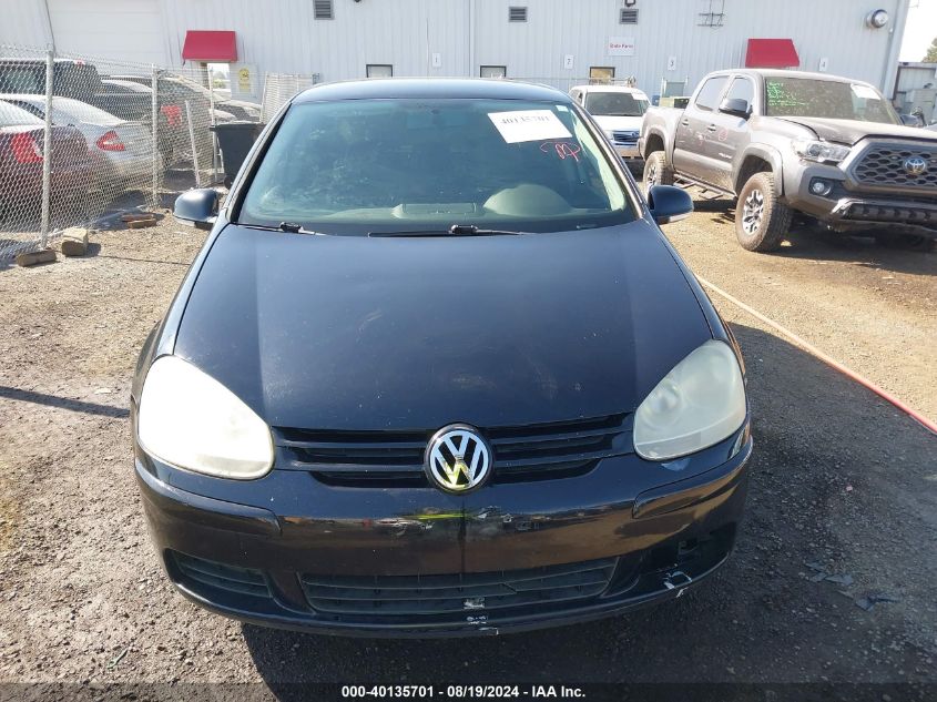 2007 Volkswagen Rabbit 4-Door VIN: WVWDS71K57W282258 Lot: 40135701