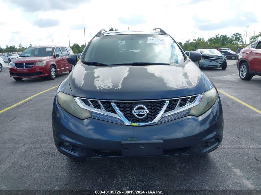 2011 Nissan Murano Sv VIN: JN8AZ1MW3BW157461 Lot: 40135726