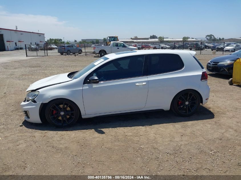 2011 Volkswagen Gti 2-Door Autobahn VIN: WVWFD7AJ8BW161307 Lot: 40135756