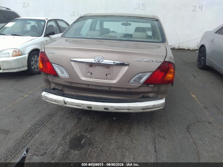 2001 Toyota Avalon Xls W/Bucket Seats VIN: 4T1BF28B81U186000 Lot: 40135911