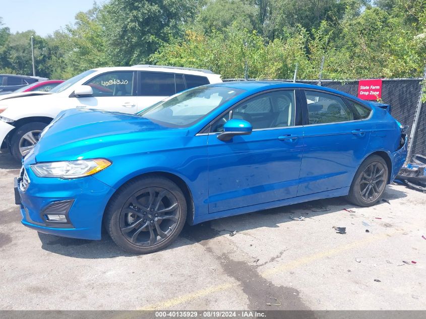 2019 Ford Fusion Se VIN: 3FA6P0HD5KR133259 Lot: 40135929