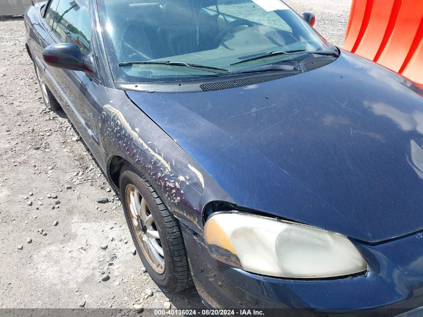 2002 Chrysler Sebring Lxi VIN: 1C3EL55R62N317762 Lot: 40136024