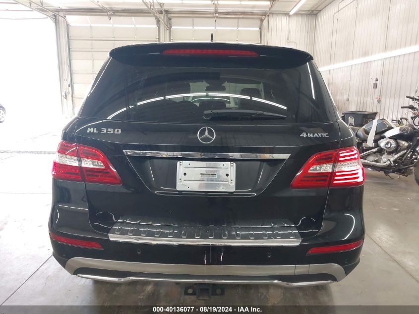 2013 Mercedes-Benz Ml 350 4Matic VIN: 4JGDA5HB6DA207134 Lot: 40136077