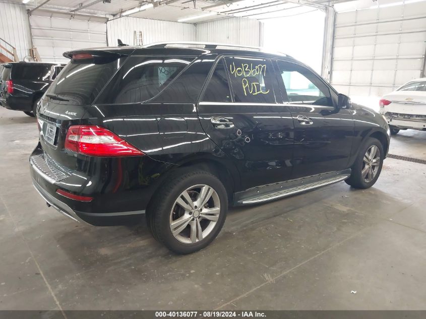 2013 Mercedes-Benz Ml 350 4Matic VIN: 4JGDA5HB6DA207134 Lot: 40136077