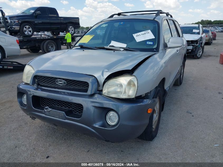 2002 Hyundai Santa Fe Gls/Lx VIN: KM8SC13D82U309355 Lot: 40136078