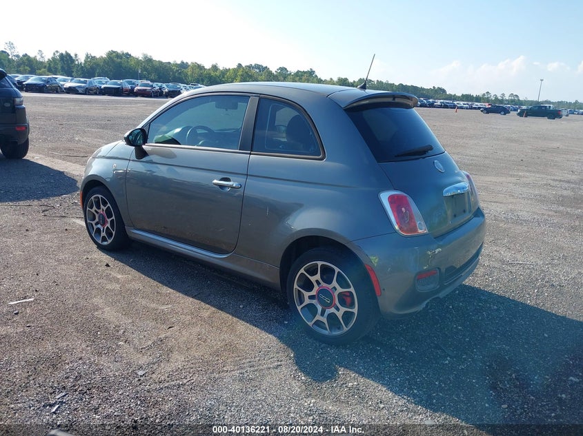 2012 Fiat 500 Sport VIN: 3C3CFFBR1CT127023 Lot: 40136221
