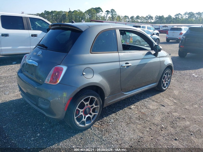 2012 Fiat 500 Sport VIN: 3C3CFFBR1CT127023 Lot: 40136221