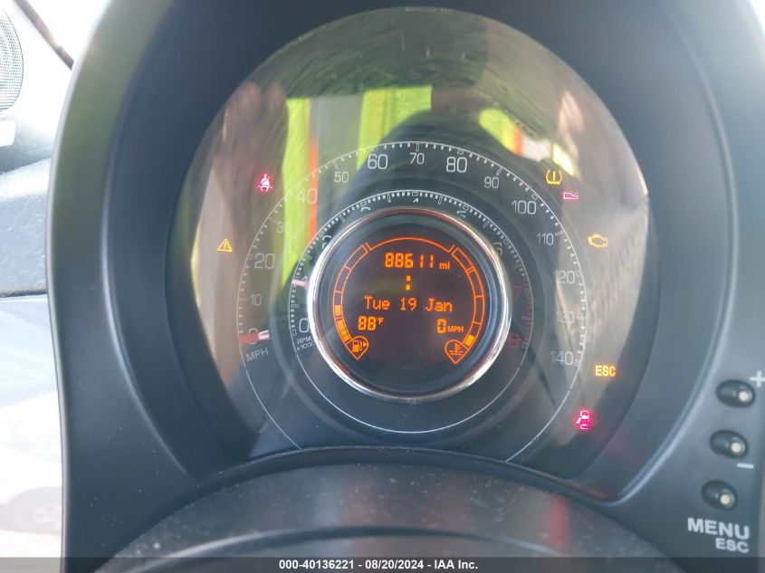 2012 Fiat 500 Sport VIN: 3C3CFFBR1CT127023 Lot: 40136221