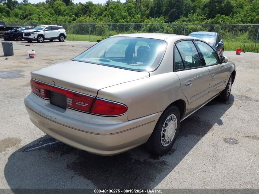 2002 Buick Century Custom VIN: 2G4WS52J321189494 Lot: 40136275