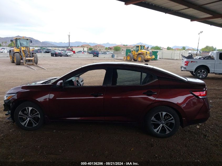 2022 Nissan Sentra Sv Xtronic Cvt VIN: 3N1AB8CV7NY231644 Lot: 40136286