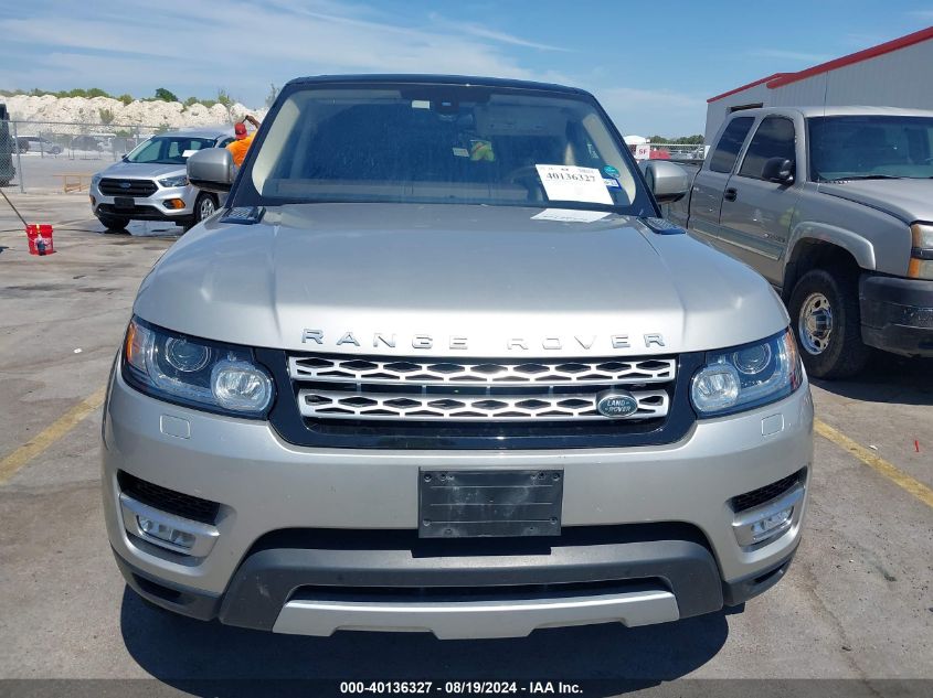 2016 Land Rover Range Rover Sport 3.0L V6 Supercharged Hse VIN: SALWR2PFXGA590114 Lot: 40136327