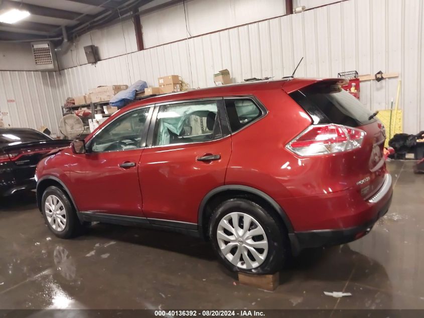 2016 Nissan Rogue S VIN: JN8AT2MT7GW014422 Lot: 40136392