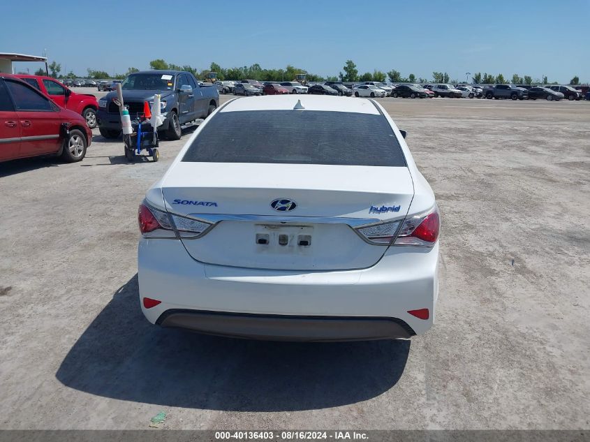 2015 Hyundai Sonata Hybrid VIN: KMHEC4A42FA137963 Lot: 40136403