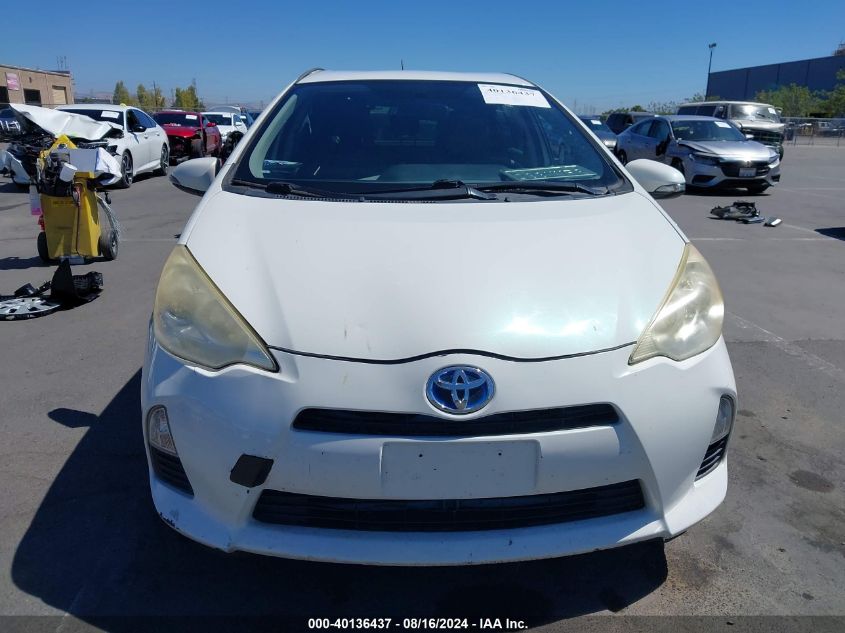 2012 Toyota Prius C Two VIN: JTDKDTB35C1524992 Lot: 40136437