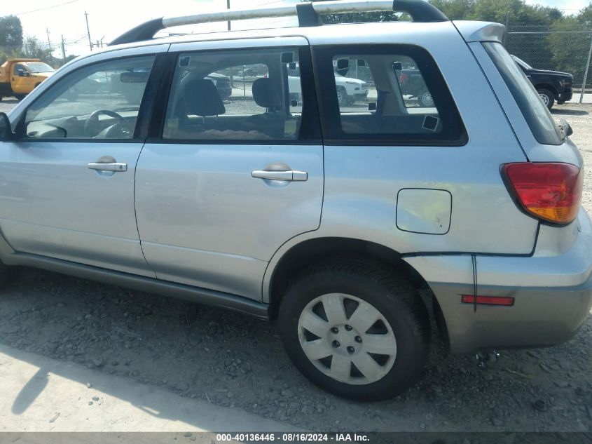 2004 Mitsubishi Outlander Ls VIN: JA4LZ31F74U045131 Lot: 40136446