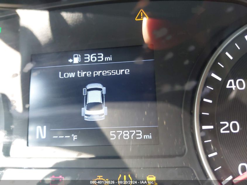 2019 Kia Optima Lx VIN: 5XXGT4L37KG358927 Lot: 40136526