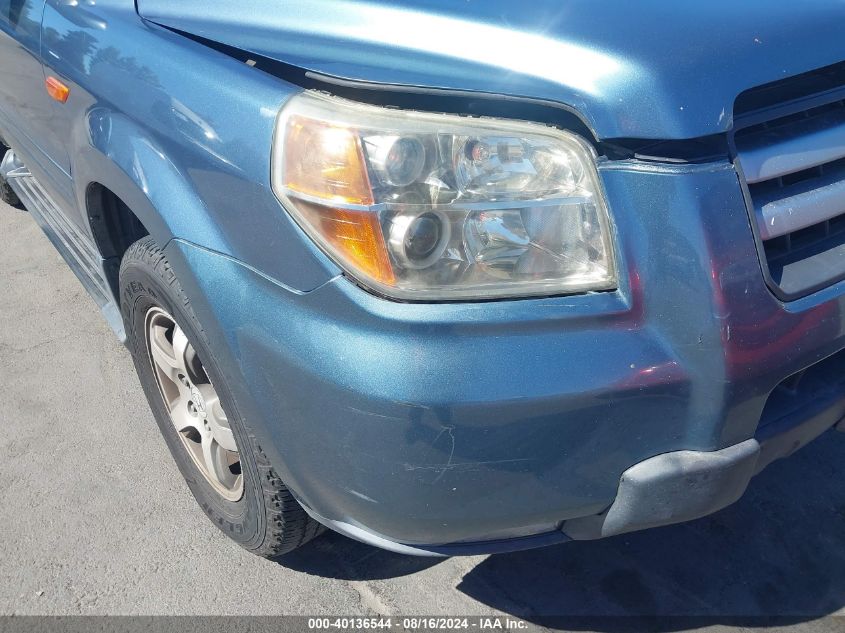 2007 Honda Pilot Ex-L VIN: 5FNYF28537B025953 Lot: 40136544