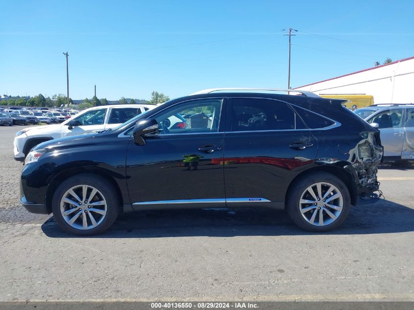 2013 Lexus Rx 450H VIN: JTJBC1BA4D2449992 Lot: 40136550