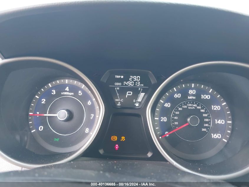 5NPDH4AE8DH185306 2013 Hyundai Elantra Limited