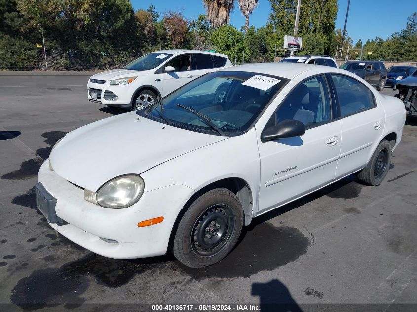 2000 Dodge Neon Highline VIN: 1B3ES46C2YD717093 Lot: 40136717