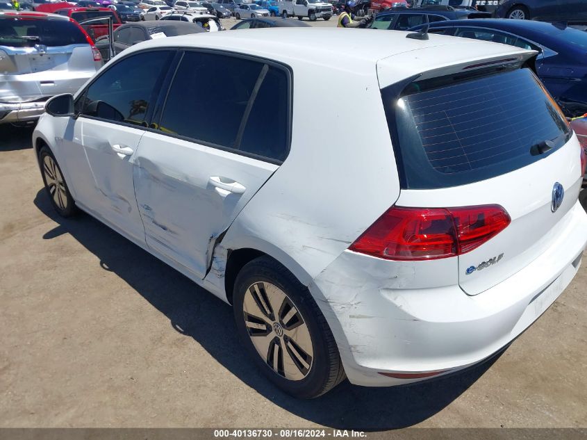 2016 Volkswagen E-Golf Se VIN: WVWKP7AU4GW906268 Lot: 40136730