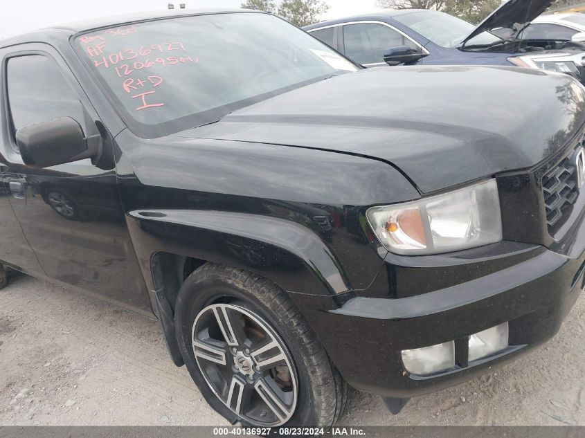 2013 Honda Ridgeline Sport VIN: 5FPYK1F76DB001756 Lot: 40136927