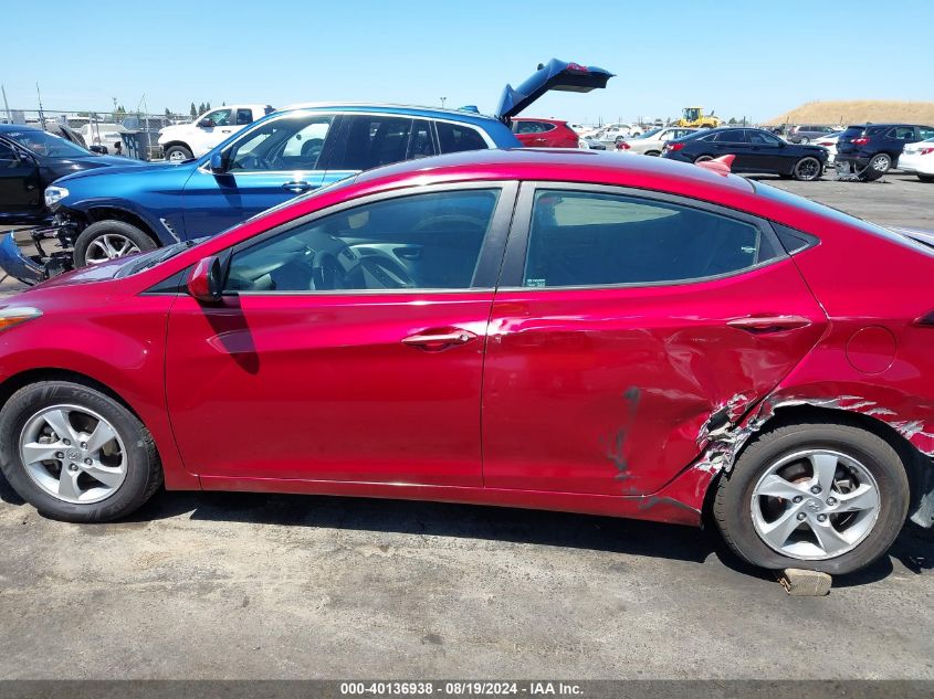 2015 Hyundai Elantra Se VIN: 5NPDH4AE5FH552696 Lot: 40136938