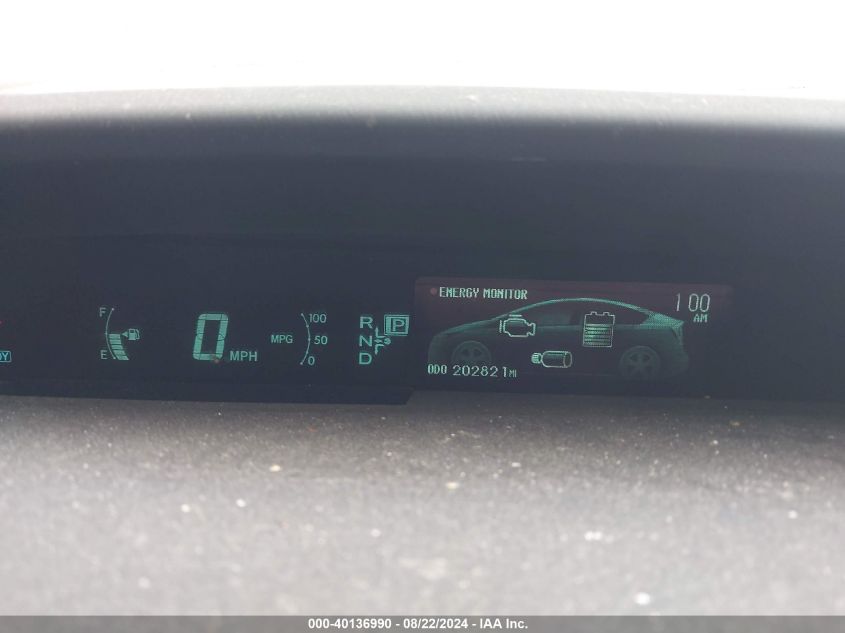 2013 Toyota Prius Three VIN: JTDKN3DU2D1689452 Lot: 40136990