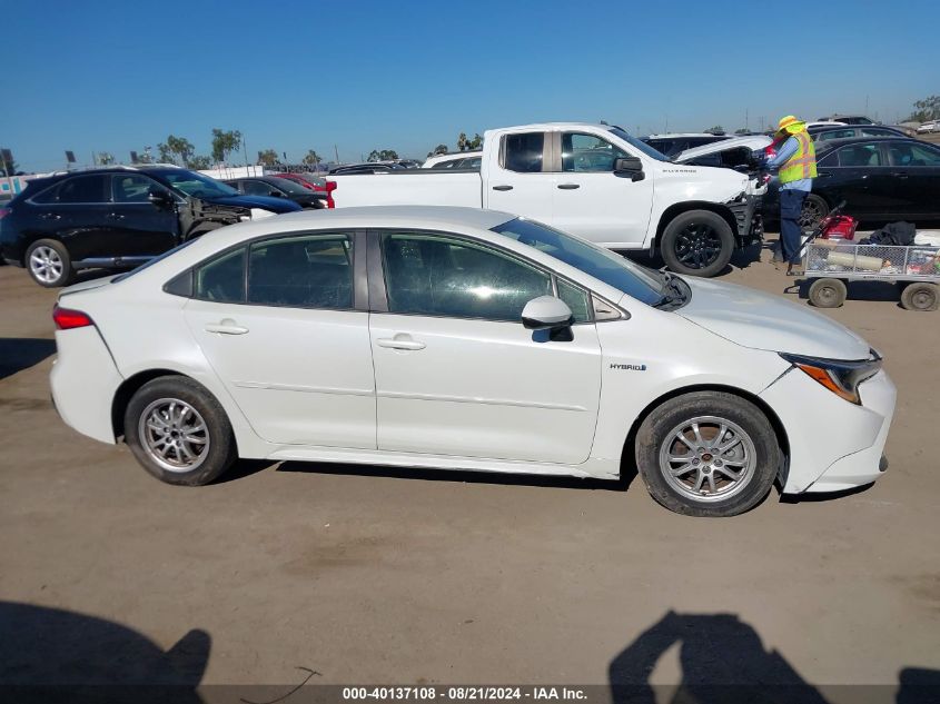 2020 Toyota Corolla Hybrid Le VIN: JTDEBRBE8LJ019312 Lot: 40137108