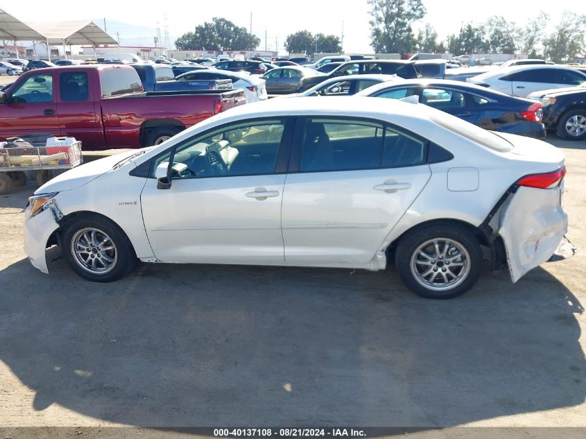 2020 Toyota Corolla Hybrid Le VIN: JTDEBRBE8LJ019312 Lot: 40137108