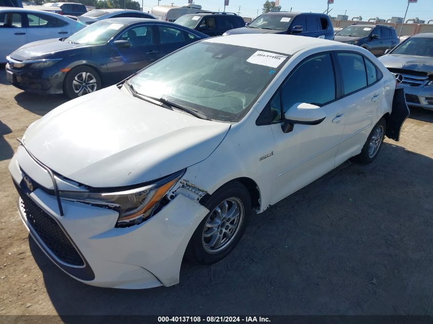 2020 Toyota Corolla Hybrid Le VIN: JTDEBRBE8LJ019312 Lot: 40137108