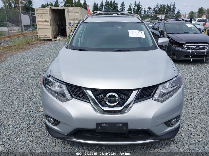 2015 Nissan Rogue Sl VIN: 5N1AT2MV7FC846450 Lot: 40137215