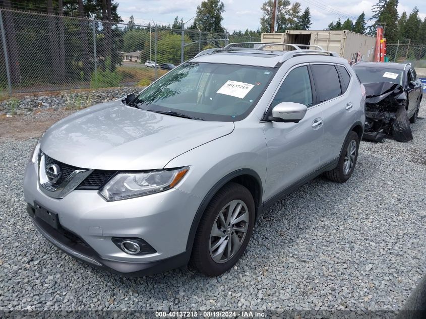 2015 Nissan Rogue Sl VIN: 5N1AT2MV7FC846450 Lot: 40137215