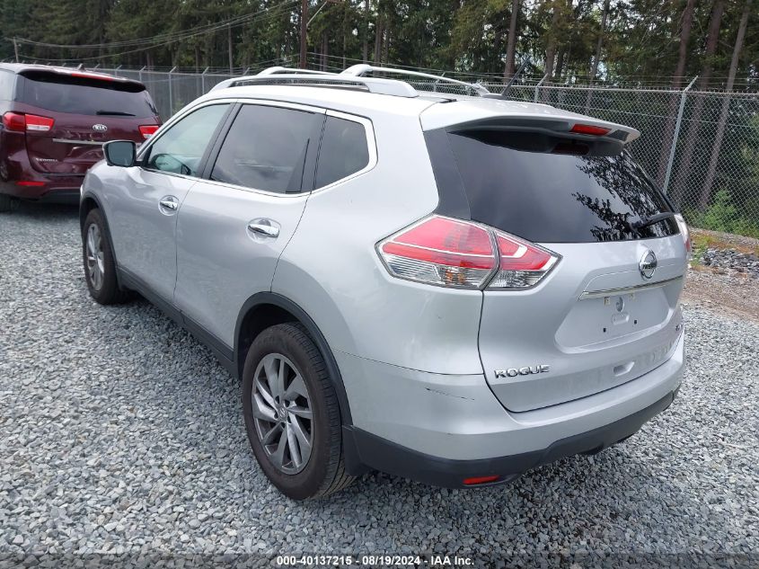 2015 Nissan Rogue Sl VIN: 5N1AT2MV7FC846450 Lot: 40137215