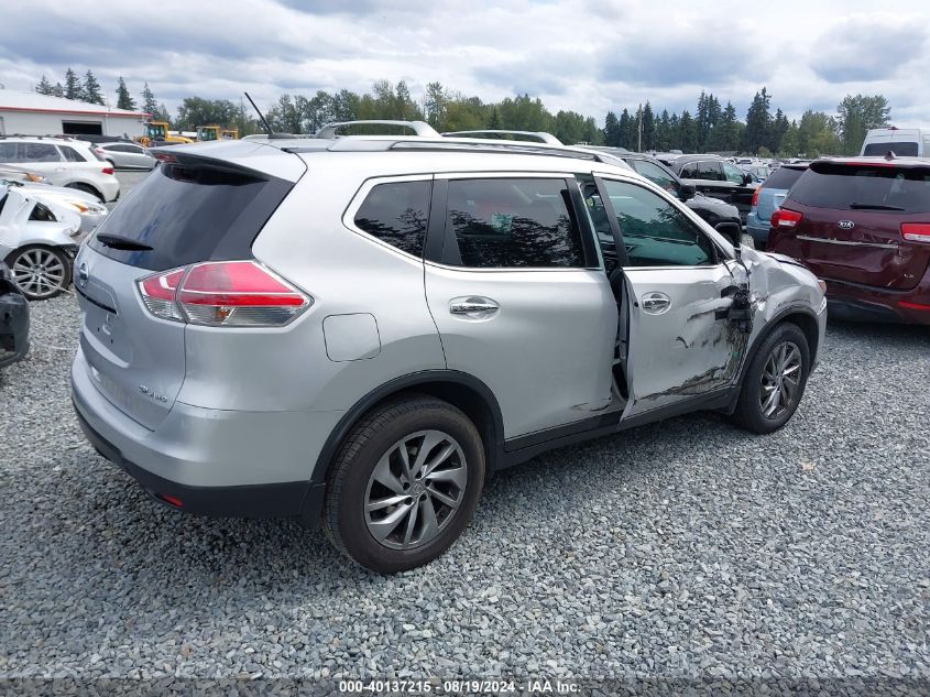 2015 Nissan Rogue Sl VIN: 5N1AT2MV7FC846450 Lot: 40137215