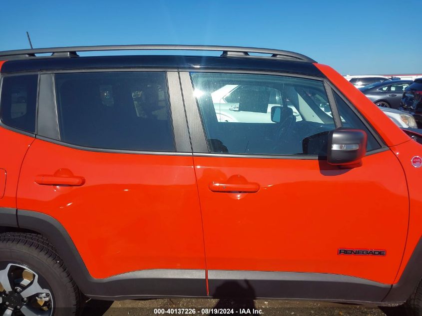 2021 Jeep Renegade Trailhawk 4X4 VIN: ZACNJDC15MPM74540 Lot: 40137226