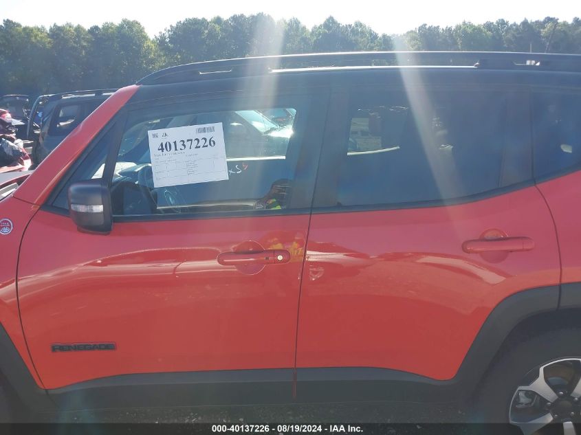 2021 Jeep Renegade Trailhawk 4X4 VIN: ZACNJDC15MPM74540 Lot: 40137226