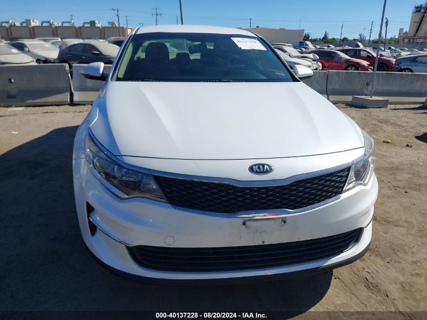 2016 Kia Optima Lx VIN: KNAGT4L3XG5095843 Lot: 40137228