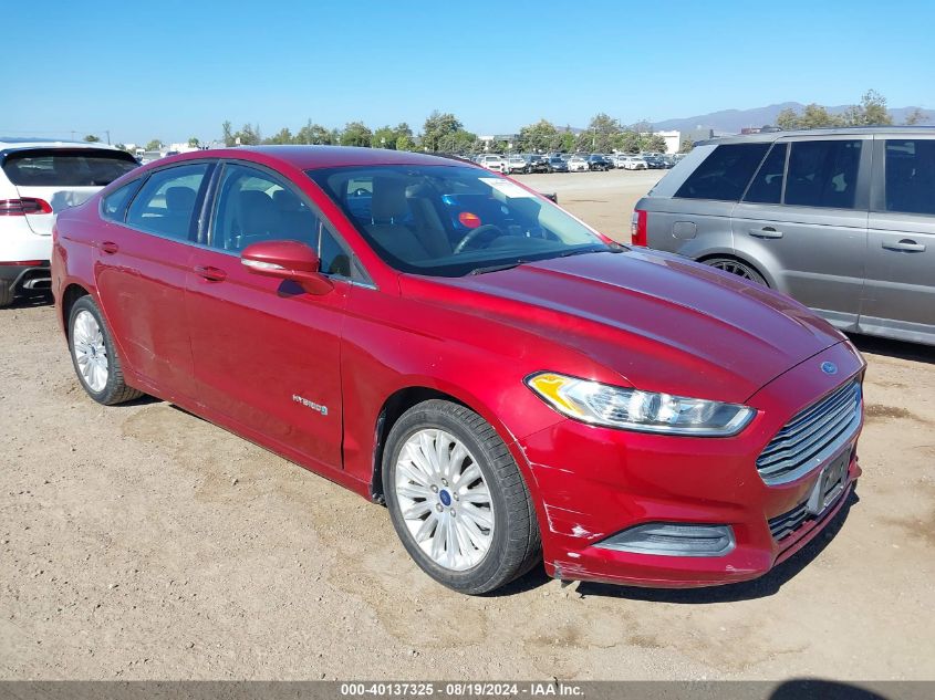 2014 Ford Fusion Hybrid Se VIN: 3FA6P0LU6ER177380 Lot: 40137325