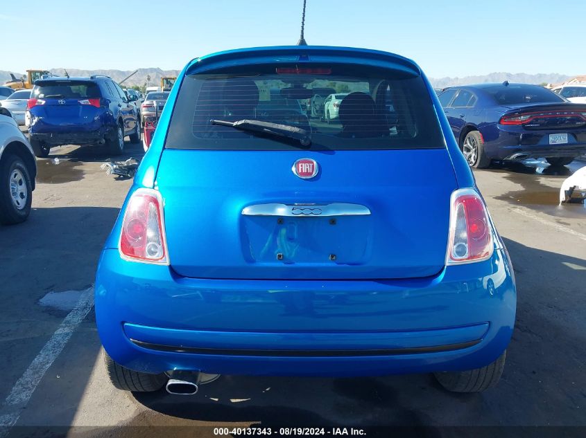 2016 Fiat 500 Easy VIN: 3C3CFFKR8GT136436 Lot: 40137343
