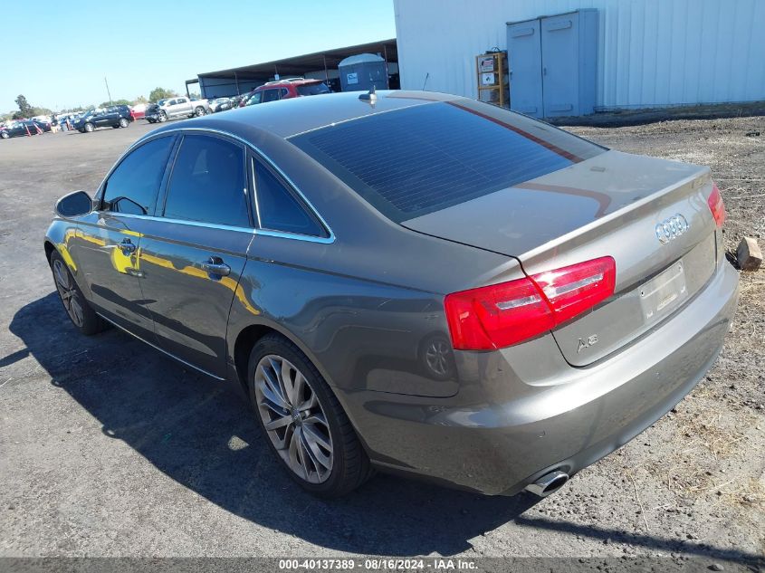 2014 Audi A6 Premium Plus VIN: WAUGFAFC9EN051881 Lot: 40137389