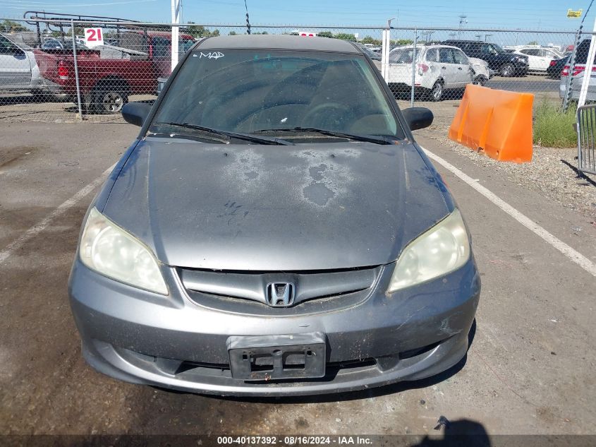 2004 Honda Civic Lx VIN: 2HGES165X4H574794 Lot: 40137392