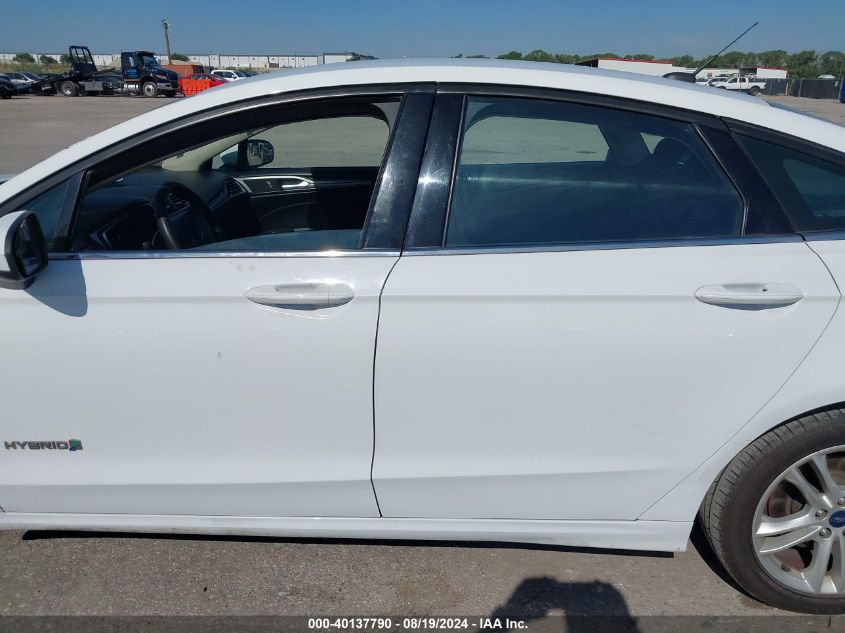 2018 FORD FUSION SE HYBRID - 3FA6P0LU6JR119456