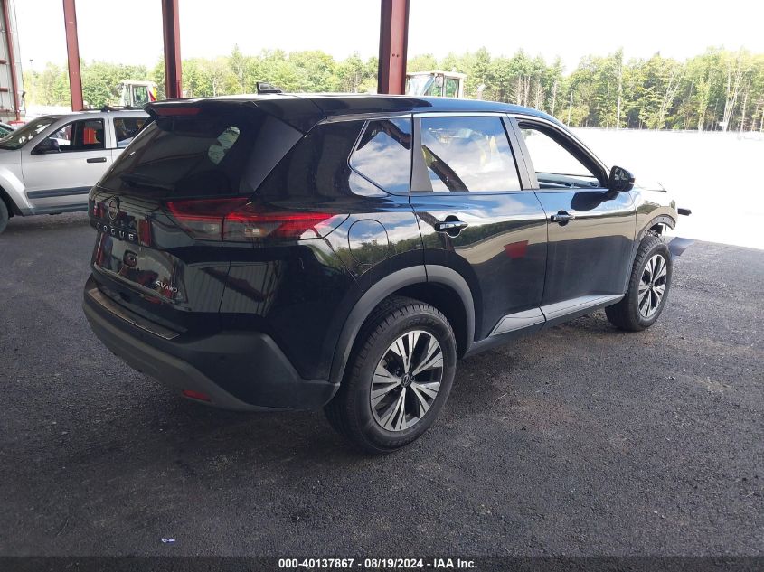 2022 Nissan Rogue Sv Intelligent Awd VIN: 5N1BT3BB5NC698848 Lot: 40137867