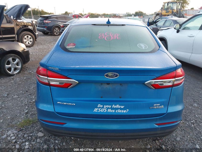 2019 Ford Fusion Hybrid Se VIN: 3FA6P0LU6KR272713 Lot: 40137904