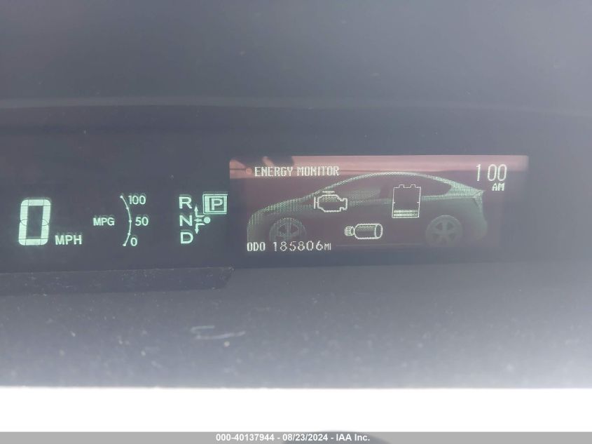 2013 Toyota Prius Two VIN: JTDKN3DU6D5638285 Lot: 40137944