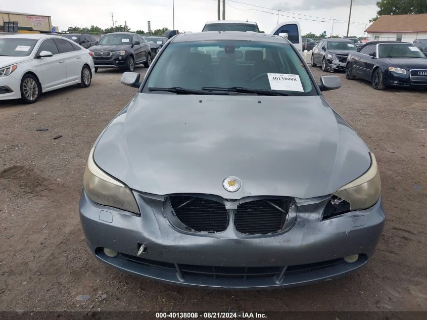 2007 BMW 525 I VIN: WBANE53597CW67683 Lot: 40138008